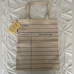 Library Card Tote Bag